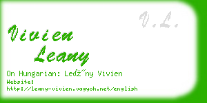 vivien leany business card